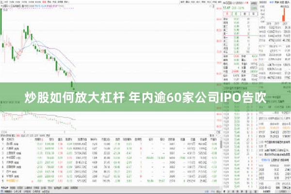 炒股如何放大杠杆 年内逾60家公司IPO告吹