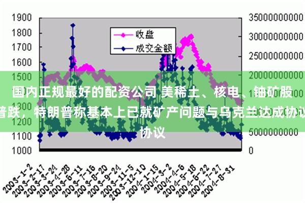 国内正规最好的配资公司 美稀土、核电、铀矿股普跌，特朗普称基本上已就矿产问题与乌克兰达成协议